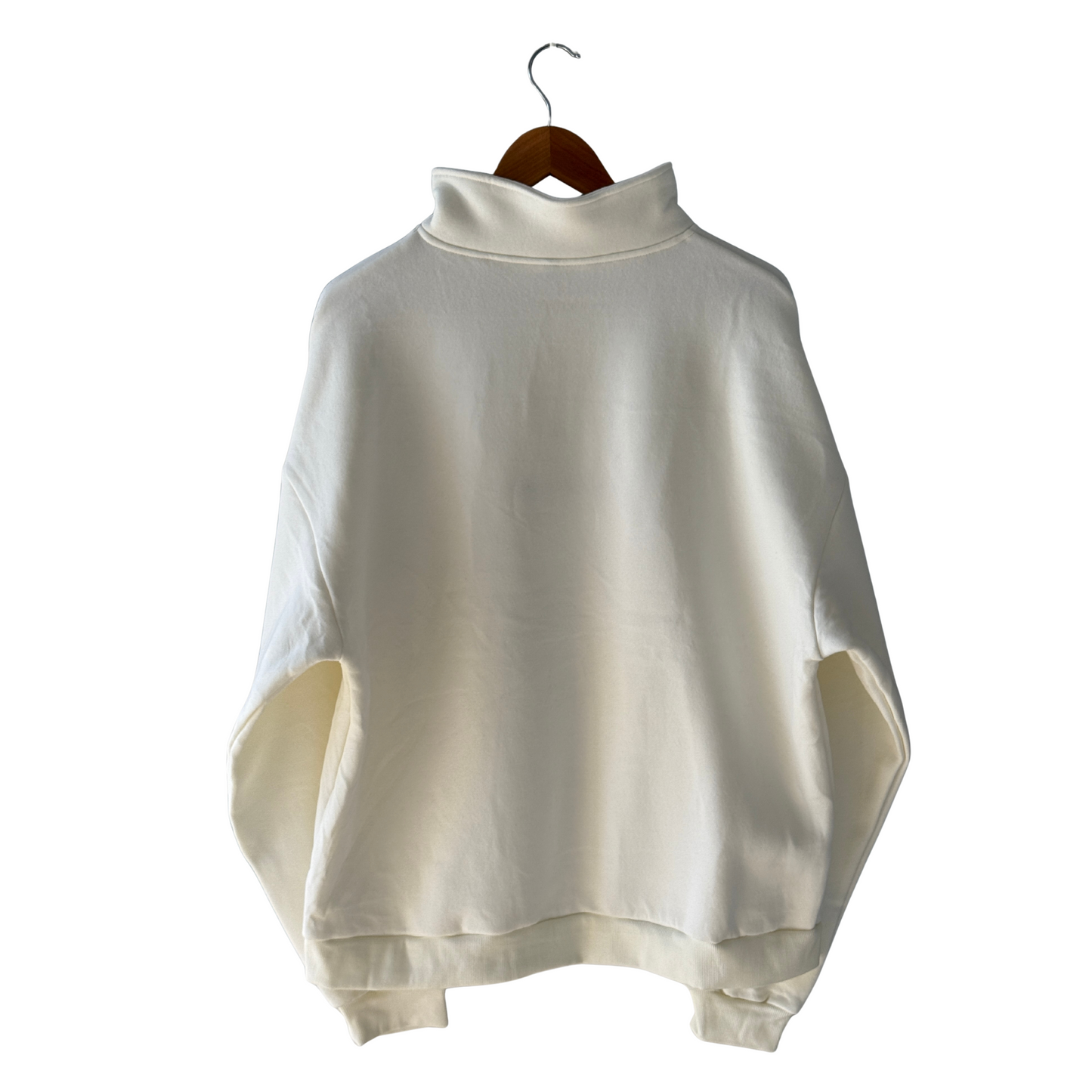 QUARTER ZIP - OFF WHITE
