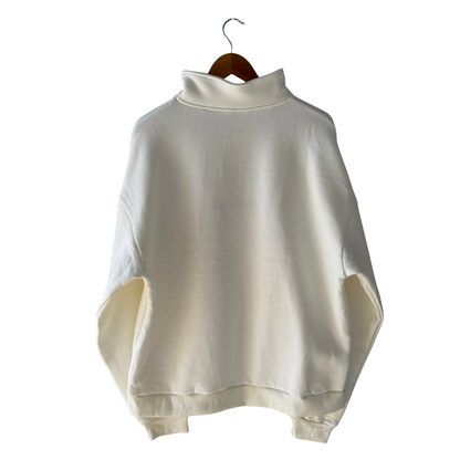 QUARTER ZIP - OFF WHITE